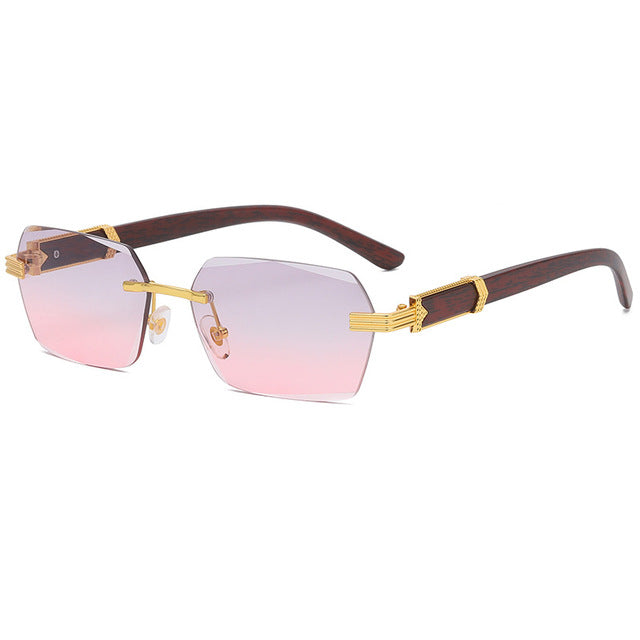 Rimless Steampunk Frameless Sunglasses