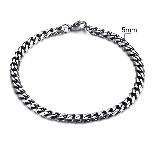 Vnox Men's Chunky Curb Chain Bracelet