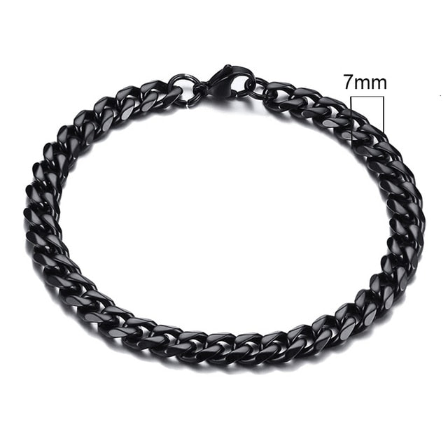 Vnox Men's Chunky Curb Chain Bracelet