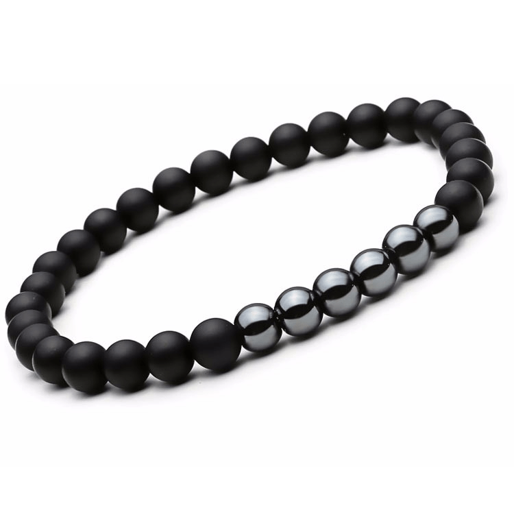 The Hematite Agate Bracelet Set