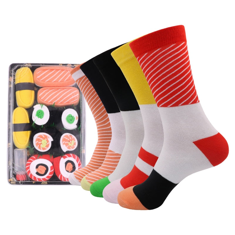 Personalized Pizza Sushi Socks