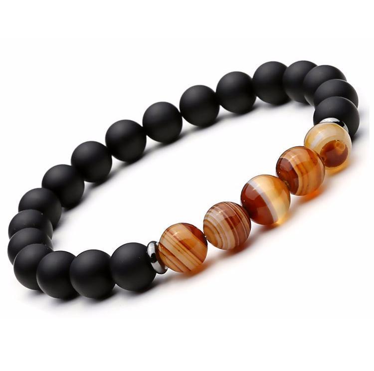 The Hematite Agate Bracelet Set