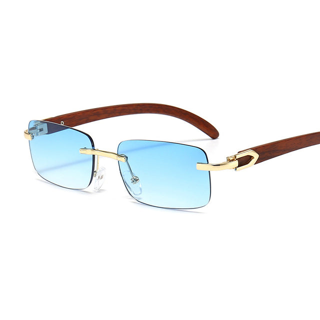 Rimless Steampunk Frameless Sunglasses